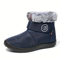 Faux Fur Lined Snow Boots Keep Warm Wear Resistance