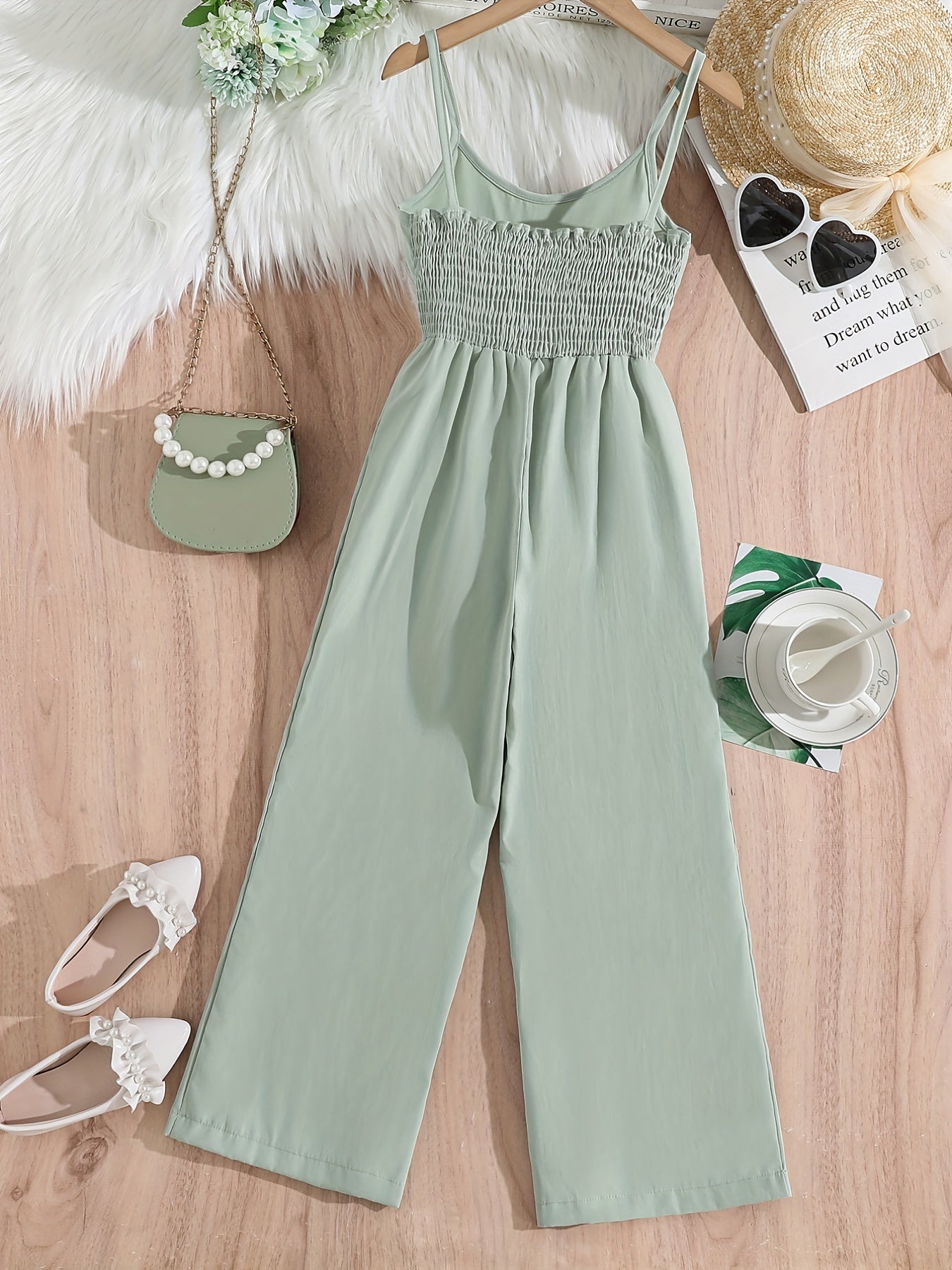 Girls Sleeveless Jumpsuit Casual Bib Pants Kids Clothes Summer
