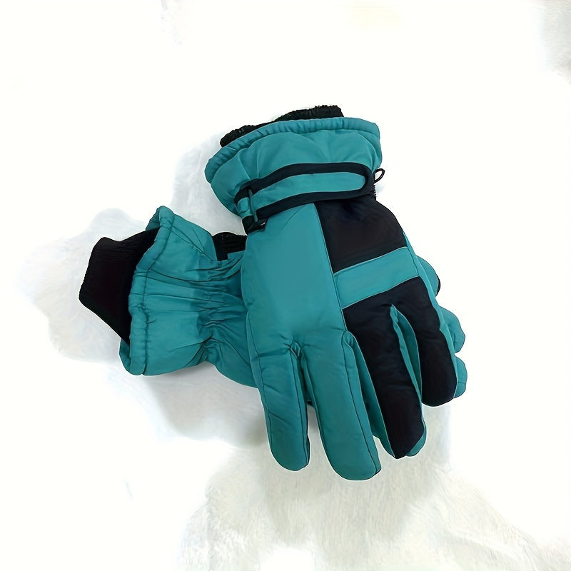 Winter Ski Gloves Warm Windproof Outdoor Sports Gloves Waterproof