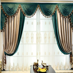 Thick Flannelette Blackout Curtain Fabric for Bedroom and Living Room