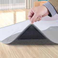 8pcs Triangular Rug Pad Grippers Non Slip Reusable Carpet Plugs