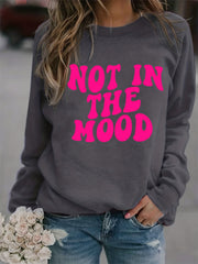 Print Sweatshirt Long Sleeve Crew Neck Casual Sweatshirt