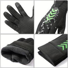 Full Finger Touch Screen Winter Gloves Waterproof Warm Fleece