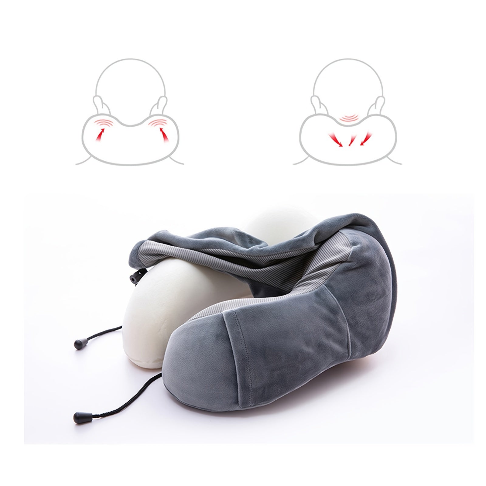 Memory Foam U Shape Pillow for Travel Office Neck Support