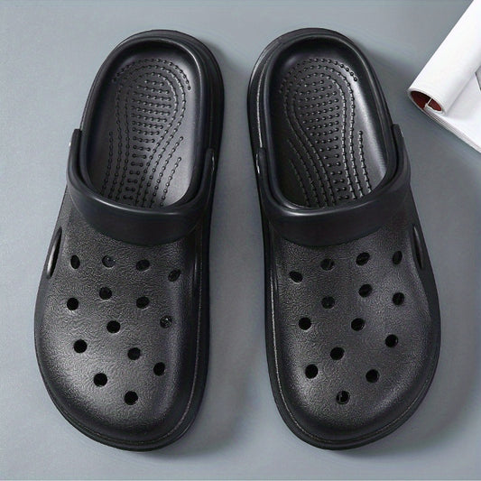 Women's Platform Clogs Letter Printed Non Slip Slide Shoes