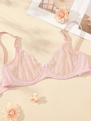 Sexy Bra Women's Plus Mesh Balconette Bra