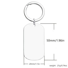 Boys Casual Stainless Steel YOU ARE AWESOME Keychain