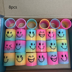 15pcs Mini Spring Rings Stacking Puzzle Gift Set with Fun Toy Pattern
