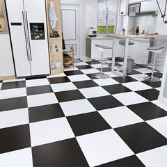 10pcs Self-adhesive PVC Floor Tile Sticker, Wear-resistant Net Red Floor Sticker
