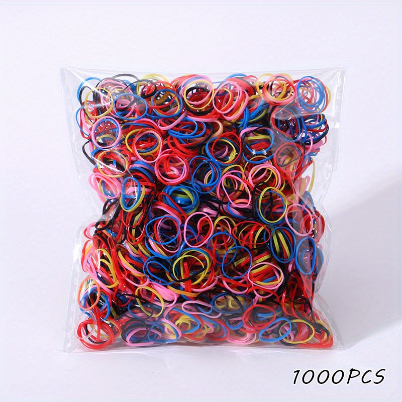 100pcs Colorful Hair Ties for Baby Girls - Ponytails & Scrunchies