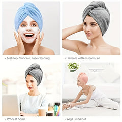 Absorbent Microfiber Hair Towel Quick Drying Sports Towel for Yoga Fitness