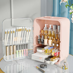 Makeup Organizer Large Capacity with Brush Holder