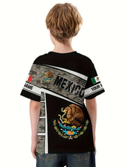MEXICO 3D Print Boys' Summer Sports T-shirt