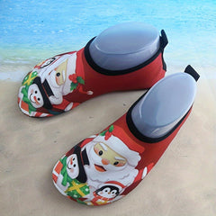 Girl's Christmas Style Water Socks Quick Dry Non Slip