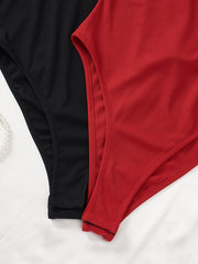 Sleeveless Bodysuit 2 Pack Casual Skinny Solid Bodysuit Women's Clothing