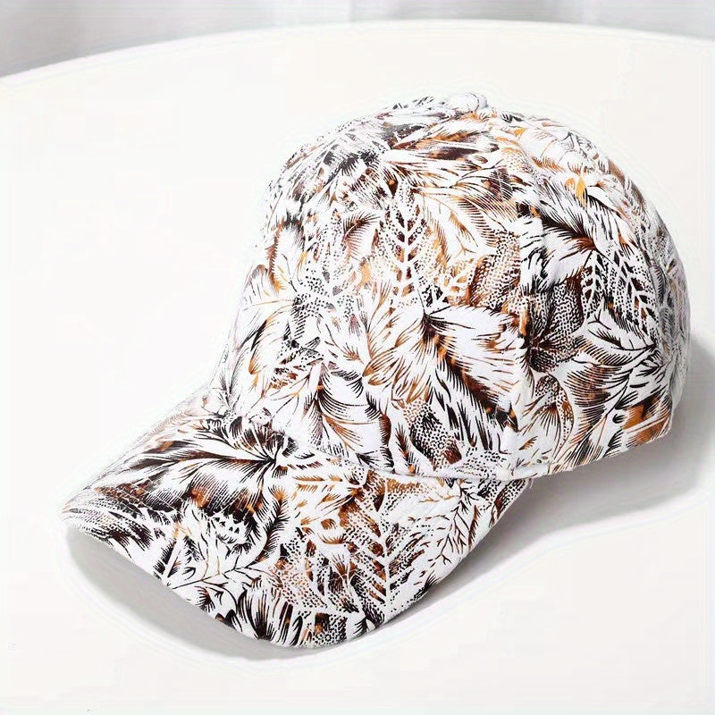Cotton Baseball Cap Print Duck Tongue Cap Unisex Outdoor Sun Hat