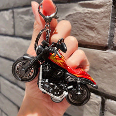 Hip Hop Motorcycle Doll Keychain For Men