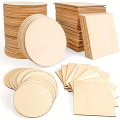 10pcs Wood Chips DIY Model Building Coaster Painting