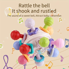 Educational Baby Grasp and Bite Ball Toy for 0-1 Year Olds
