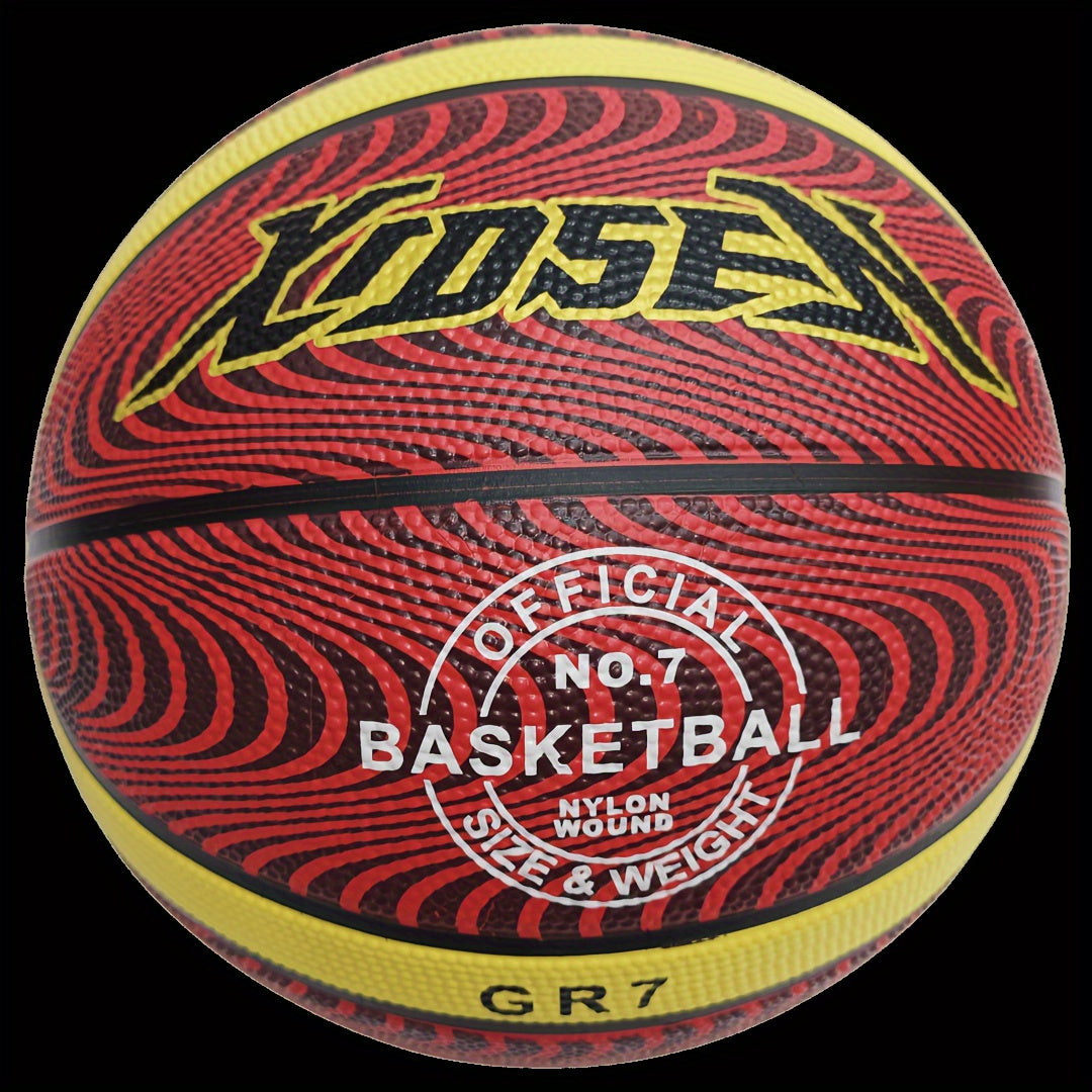 Rubber Basketball for Indoor/Outdoor Exercise & Training