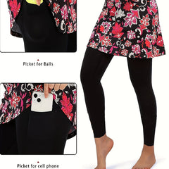 Floral Print Tennis Leggings