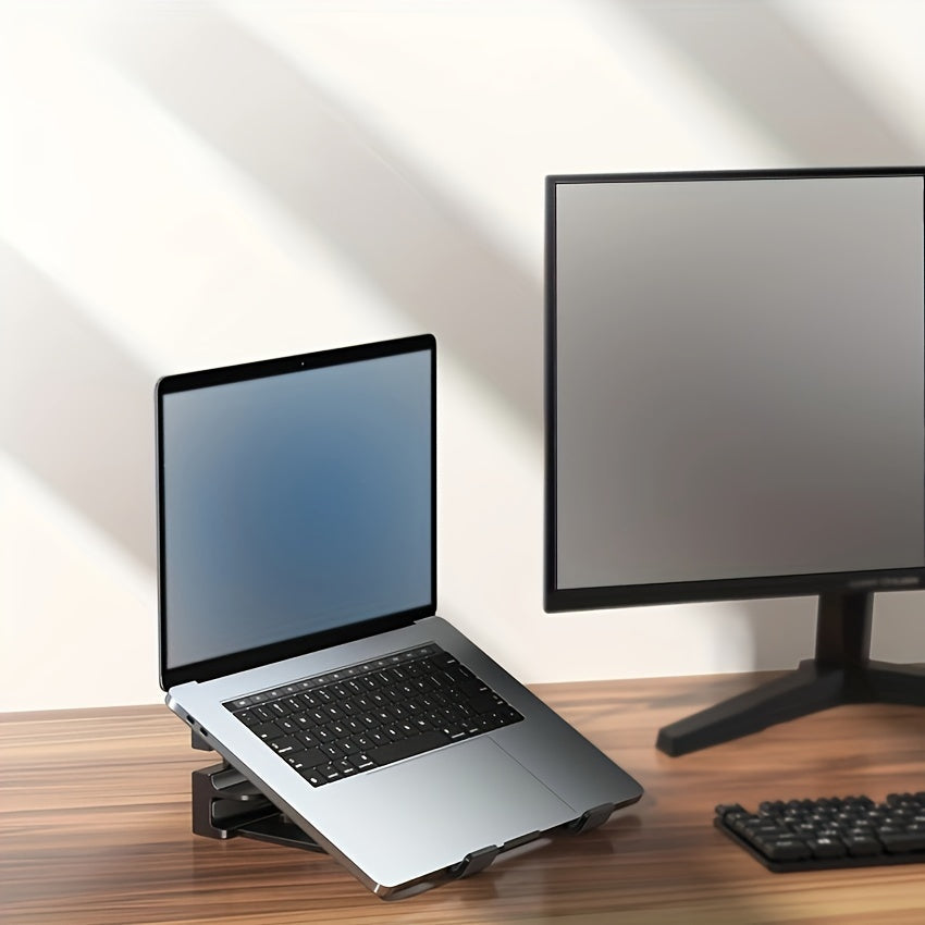 Adjustable Laptop Stand with Storage Rack