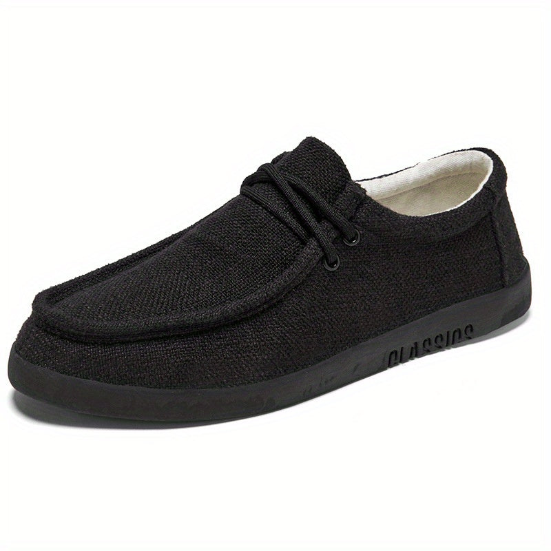Men's Canvas Loafer Shoes Lightweight Slip On Casual Shoes