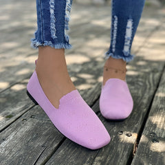 Women's Braided Loafers Slip On Flat Shoes Casual Breathable Shoes