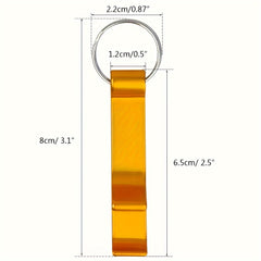 5pcs Metal Beer Bottle Openers Keychain Compact Practical Easy to Carry