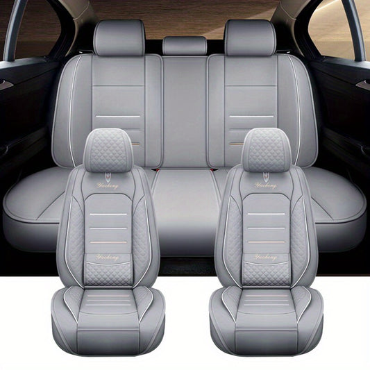 Universal Car Seat Cover Four Seasons PU Leather Wear Resistant Waterproof
