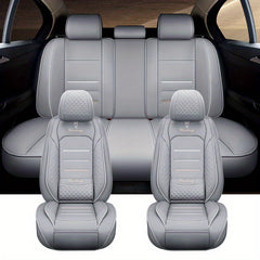 Universal Car Seat Cover Four Seasons PU Leather Wear Resistant Waterproof