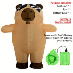 Adult Capybara Inflatable Costume with Glasses