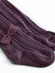 Girls High Elastic Knitted Leggings