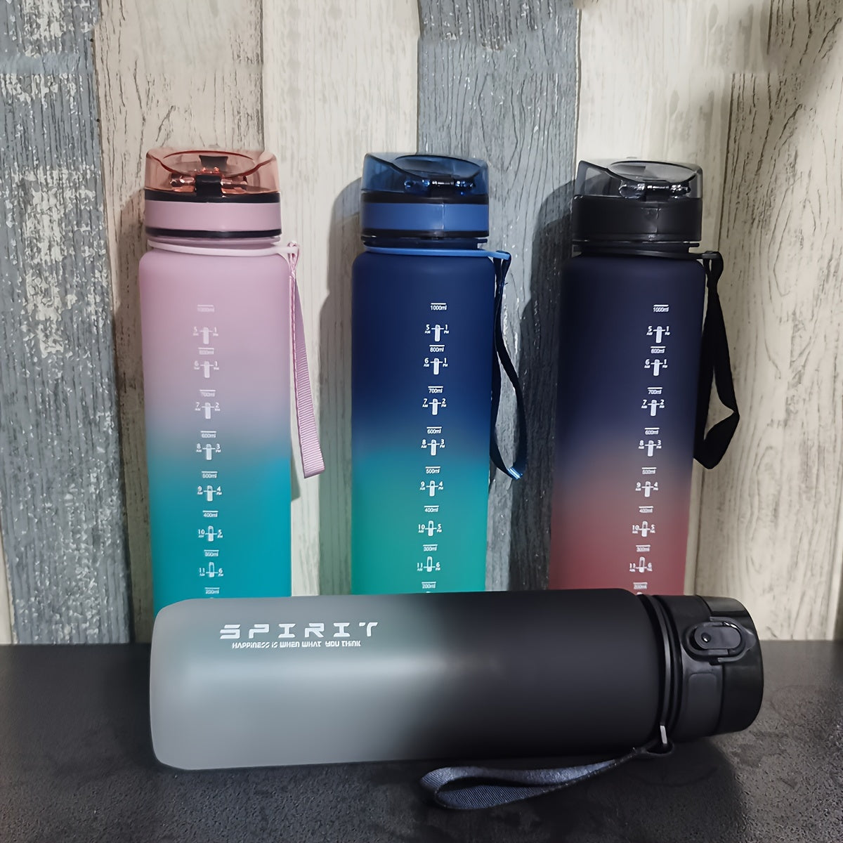 Leak Proof Plastic Water Bottle for Outdoor Sports - 1000ml