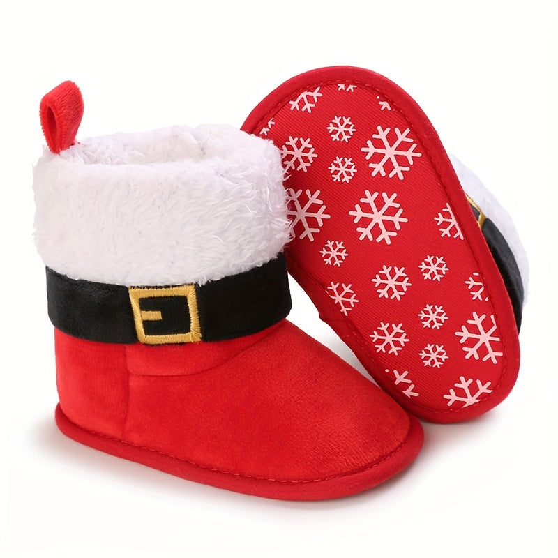 Christmas Cartoon Baby Boots Soft Warm Indoor Outdoor Winter