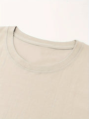 Print Comfy Cotton T shirt Men's Casual Street Style Tee Shirt