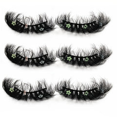 25MM Flower Glitter Fluffy Makeup Lashes Extension