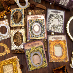 10pcs Retro Border Journal DIY Material Pack