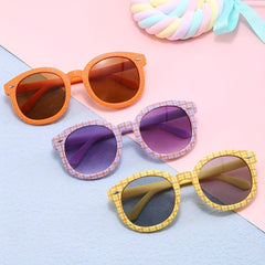 Grid Pattern Children's Sunglasses UV 400