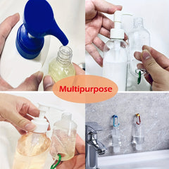 8Pcs Travel Bottles with Keychain 2oz 50ml Empty Hand Sanitizer Bulk