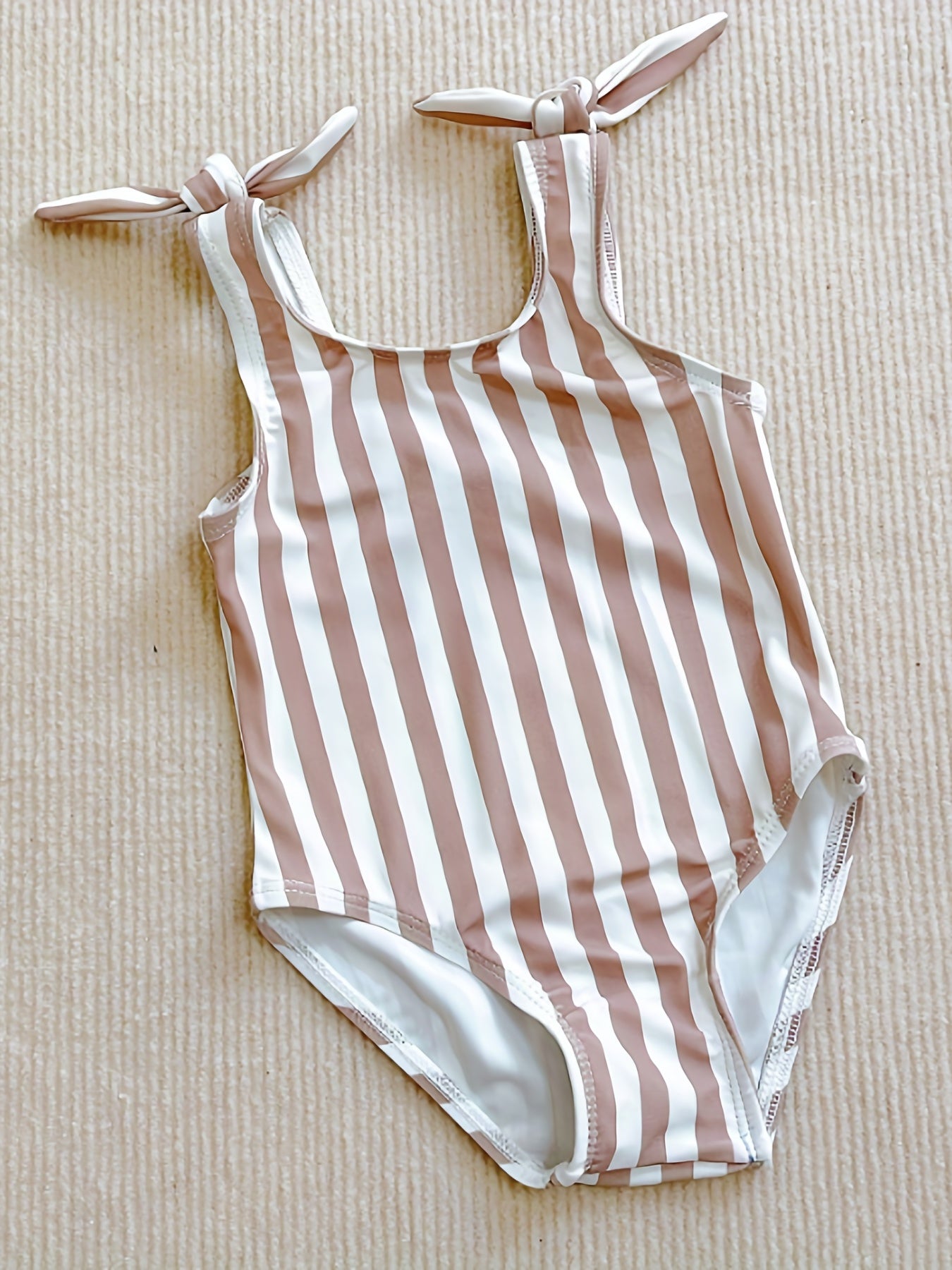 Striped Sleeveless Swimsuit for Girls