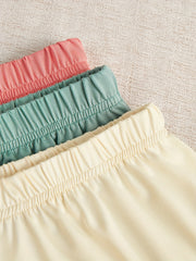 6 Pack Plus Size Pajama Set Women's Crop Tank Top & Elastic Waist Shorts