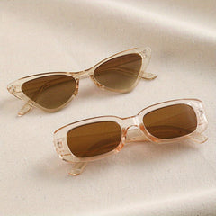 2 Pairs Small Frame Men's Sunglasses with Zipper Case