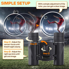 3000x22 HD Portable Binoculars For Bird Watching Hiking Travel
