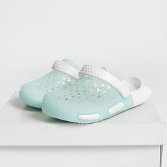 Women's Candy Clogs Hollow Out Closed Toe Slide Shoes