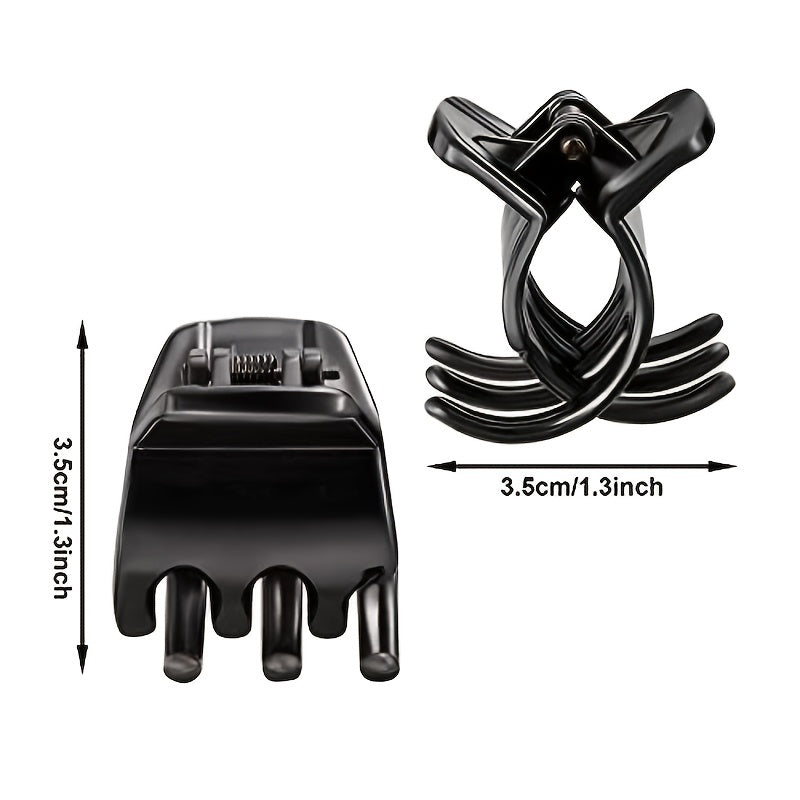 12pcs Hair Claw Clips Plastic Strong Hold Grip Hair Jaw Clip For Thick Hair