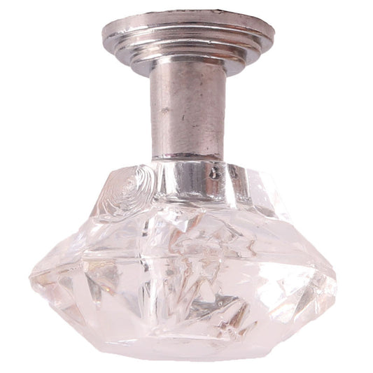 1:12 Scale Chandelier Vintage Dollhouse Lighting Golden Clear Glass Decor