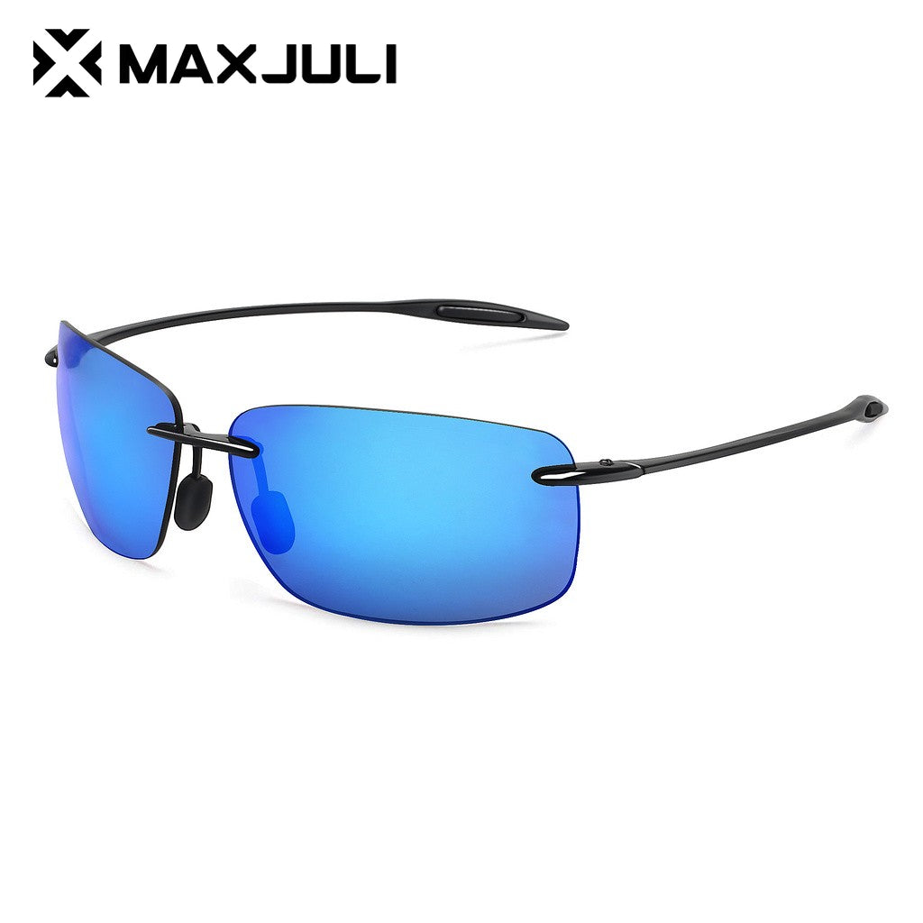 JULI Tr90 Rimless Sports Sunglasses for Men and Women - MJ8009 B