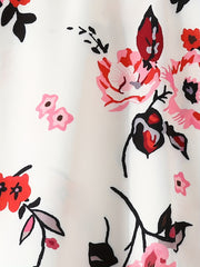 Girls' Casual Dress Boho Floral Sleeveless Lace Waist A Line Dress
