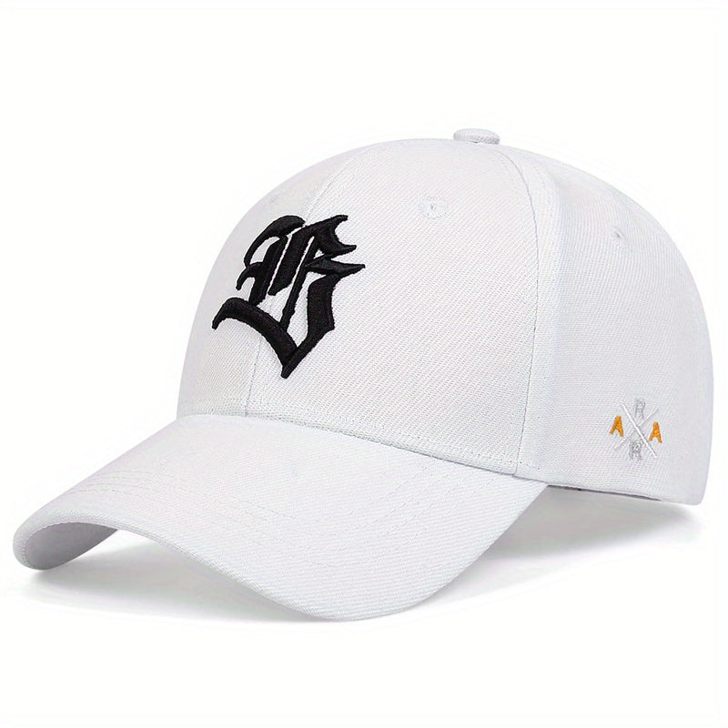 Men's Gothic Letter Baseball Cap Adjustable Casual Style Hat